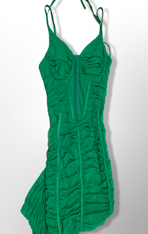 Green Olivia Mini Dress