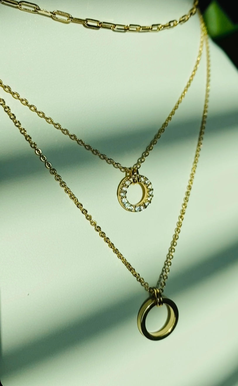 Circle Layered Necklace