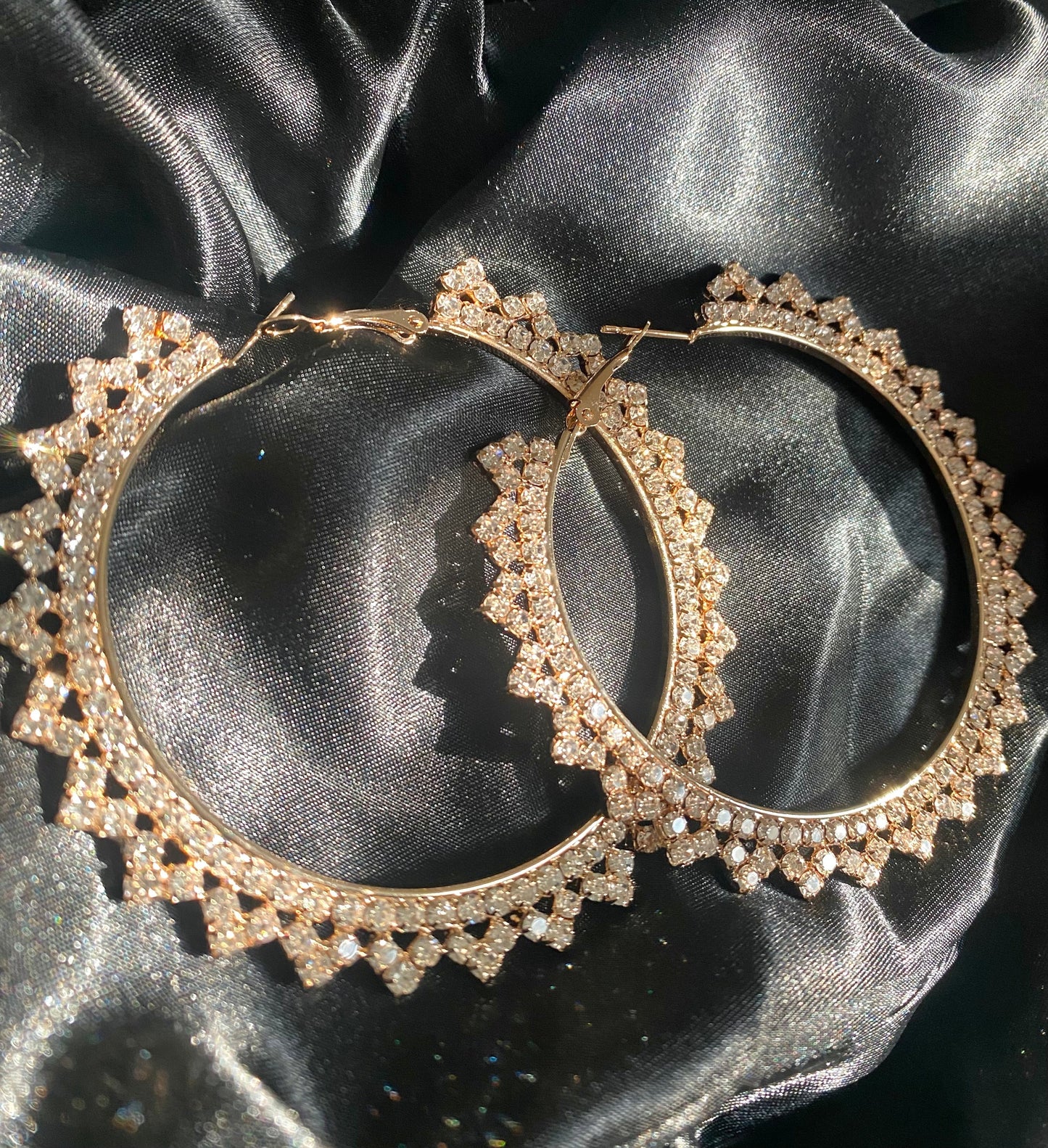 Gold Allure Hoop Earrings