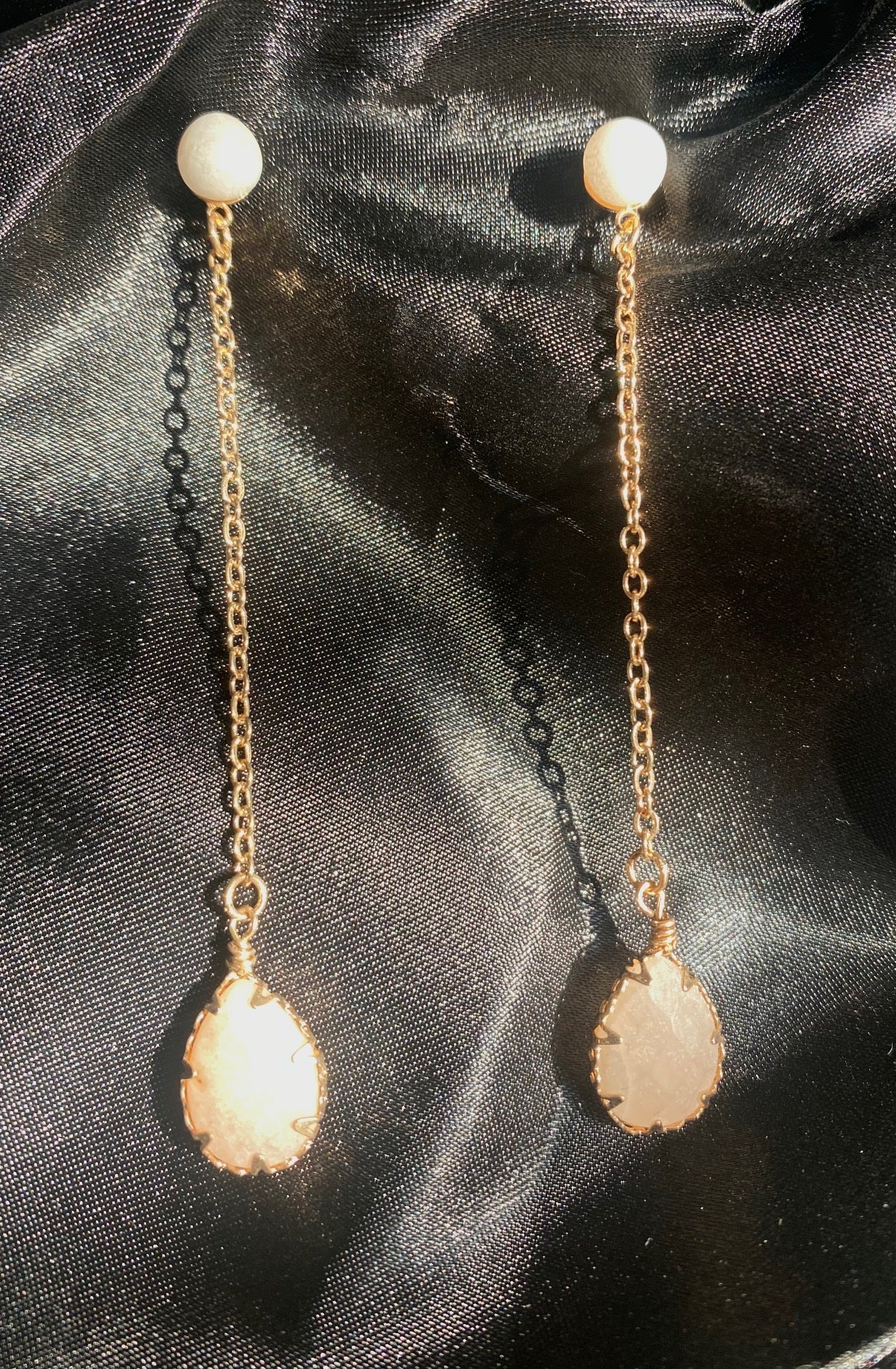 Finesse Long Drop Earrings