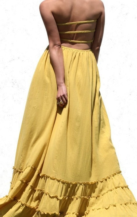 Mustard Gitana Maxi Dress