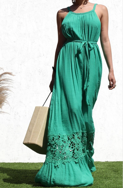 Kelly Green Valencia Maxi Dress Nash Couture Kelly Green Valencia Maxi Dress Nash Couture