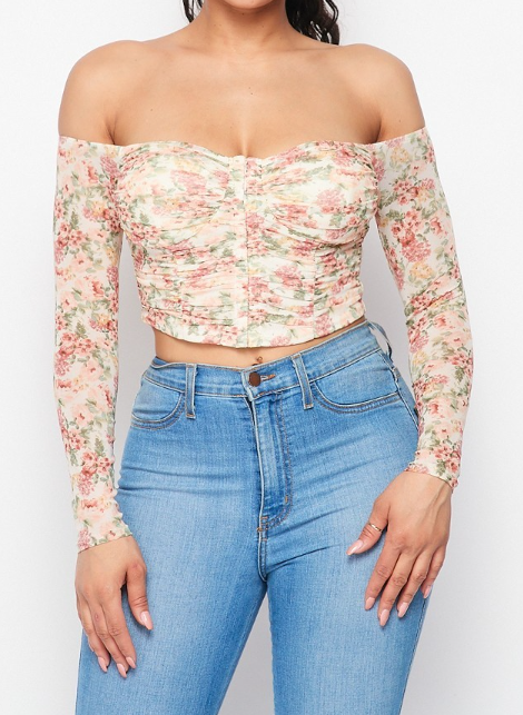 Frida Vintage Off shoulder Top