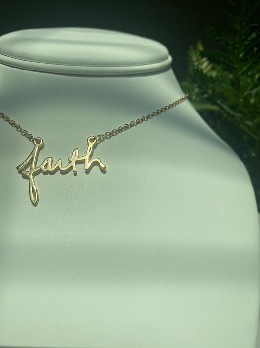 Faith Gold Necklace