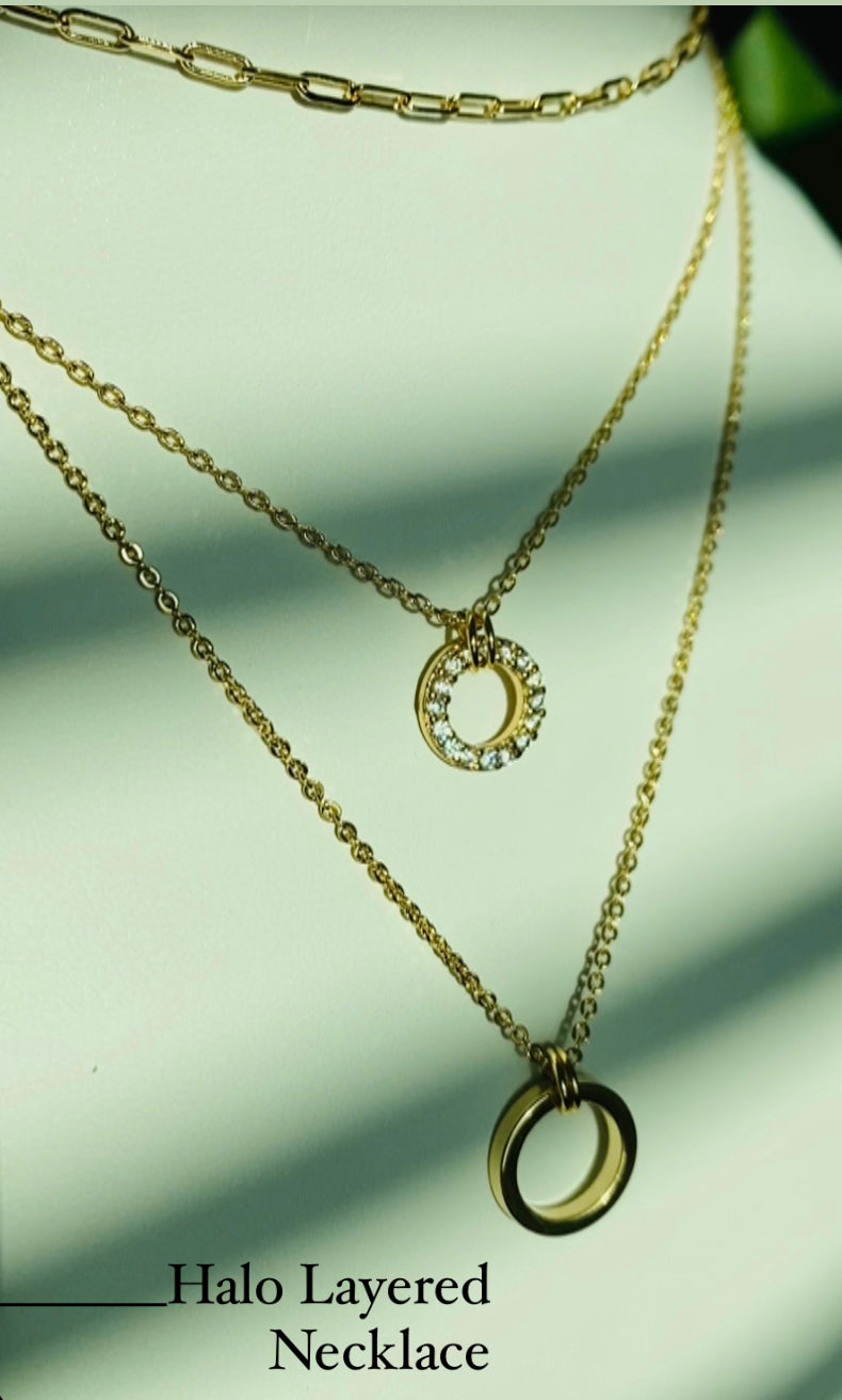 Halo Layered Necklace