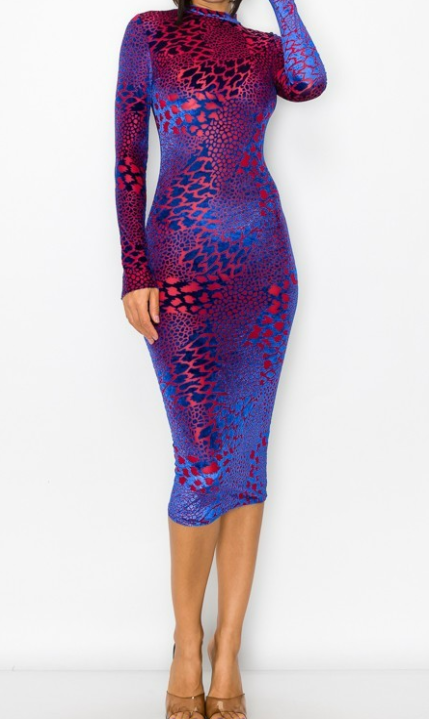 Fierce Love Midi Burnout Dress